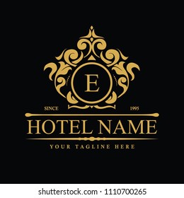 Luxury Logo template in vector for Restaurant, Royalty, Boutique, Cafe, Hotel, Heraldic, Jewelry, Fashion and other vector illustration