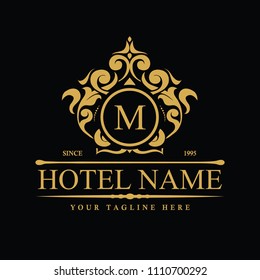 Luxury Logo template in vector for Restaurant, Royalty, Boutique, Cafe, Hotel, Heraldic, Jewelry, Fashion and other vector illustration