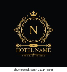 Luxury Logo template in vector for Restaurant, Royalty, Boutique, Cafe, Hotel, Heraldic, Jewelry, Fashion and other vector illustration
