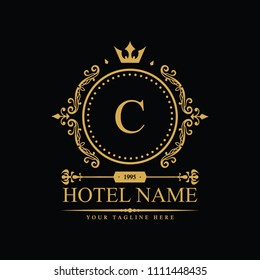 Luxury Logo template in vector for Restaurant, Royalty, Boutique, Cafe, Hotel, Heraldic, Jewelry, Fashion and other vector illustration
