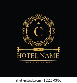 Luxury Logo template in vector for Restaurant, Royalty, Boutique, Cafe, Hotel, Heraldic, Jewelry, Fashion and other vector illustration
