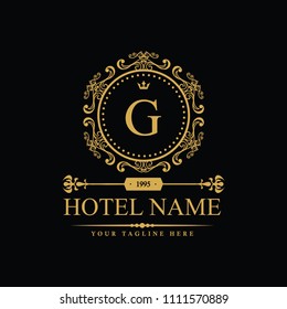 Luxury Logo template in vector for Restaurant, Royalty, Boutique, Cafe, Hotel, Heraldic, Jewelry, Fashion and other vector illustration