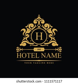 Luxury Logo template in vector for Restaurant, Royalty, Boutique, Cafe, Hotel, Heraldic, Jewelry, Fashion and other vector illustration