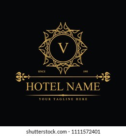 Luxury Logo template in vector for Restaurant, Royalty, Boutique, Cafe, Hotel, Heraldic, Jewelry, Fashion and other vector illustration
