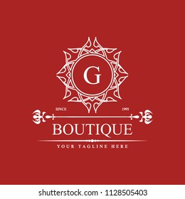 Luxury Logo template in vector for Restaurant, Royalty, Boutique, Cafe, Hotel, Heraldic, Jewelry, Fashion and other vector illustration