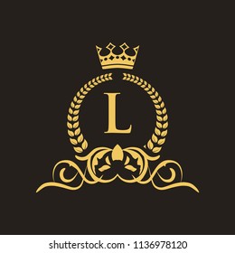 
Luxury Logo template in vector for Restaurant, Royalty, Boutique, Cafe, Hotel, Heraldic, Jewelry, Fashion and other vector illustration eps 8 eps 10