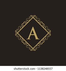Luxury Logo template in vector for Restaurant, Royalty, Boutique, Cafe, Hotel, Heraldic, Jewelry, Fashion and other vector illustration