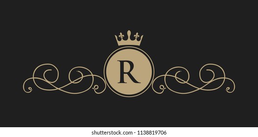 
Luxury Logo template in vector for Restaurant, Royalty, Boutique, Cafe, Hotel, Heraldic, Jewelry, Fashion and other vector illustration eps 8 eps 10