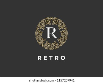 Luxury Logo template in vector for Restaurant, Royalty, Boutique, Cafe, Hotel, Heraldic, Jewelry, Fashion and other vector illustration
