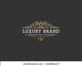Luxury Logo template in vector for Restaurant, Royalty, Boutique, Cafe, Hotel, Heraldic, Jewelry, Fashion and other vector illustration