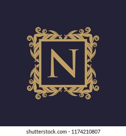 Luxury Logo template in vector for Restaurant, Royalty, Boutique, Cafe, Hotel, Jewelry, Fashion and other vector illustration