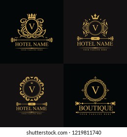 Luxury Logo template in vector for Restaurant, Royalty, Boutique, Cafe, Hotel, Heraldic, Jewelry, Fashion and other vector illustration