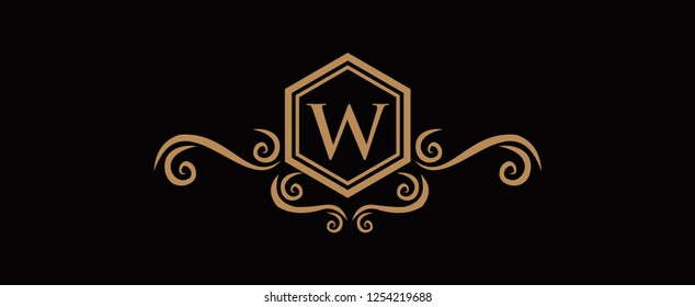 Luxury Logo template in vector for Restaurant, Royalty, Boutique, Cafe, Hotel, Heraldic, Jewelry, Fashion and other vector illustration ,vintage