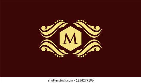 Luxury Logo template in vector for Restaurant, Royalty, Boutique, Cafe, Hotel, Heraldic, Jewelry, Fashion and other vector illustration ,vintage
