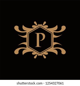 Luxury Logo template in vector for Restaurant, Royalty, Boutique, Cafe, Hotel, Heraldic, Jewelry, Fashion and other vector illustration ,vintage