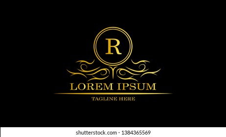 Luxury Logo template in vector for Restaurant, Royalty, Boutique, Cafe, Hotel, Heraldic, Jewelry, Fashion and other vector illustration