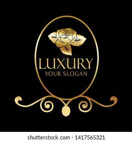 Luxury Logo template in vector for Restaurant, Royalty, Boutique, Cafe, Heraldic, Jewelry, Fashion and other vector illustration