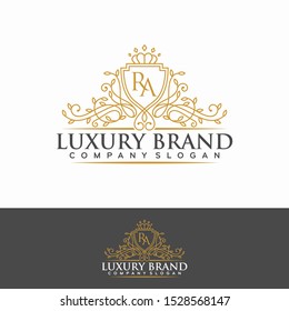 Luxury Logo template in vector for Restaurant, Royalty, Boutique, Cafe, Hotel, Heraldic, Jewelry, Fashion and other vector illustration
