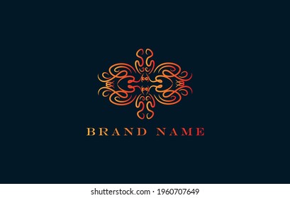 Luxury Logo template in vector for Restaurant, Royalty, Boutique, Cafe, Hotel, Heraldic, Jewelry.