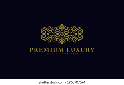 Luxury Logo template in vector for Restaurant, Royalty, Boutique, Cafe, Hotel, Heraldic, Jewelry.