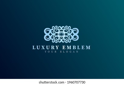 Luxury Logo template in vector for Restaurant, Royalty, Boutique, Cafe, Hotel, Heraldic, Jewelry.