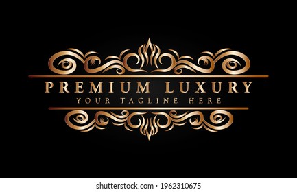 Luxury Logo template in vector for Restaurant, Royalty, Boutique, Cafe, Hotel, Heraldic, Jewelry.