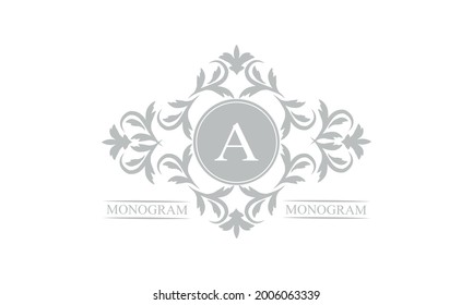 Luxury logo template in vector for restaurant, royalty, boutique, cafe, hotel, heraldry, jewelry, fashion with exquisite letter A.