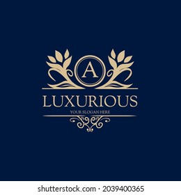 Luxury Logo template in vector for Restaurant, Royalty, Boutique, Cafe, Hotel, Heraldic, Jewelry, Fashion and other vector illustrations