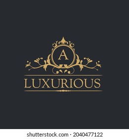 Luxury Logo template in vector for Restaurant, Royalty, Boutique, Cafe, Hotel, Heraldic, Jewelry, Fashion and other vector illustrations