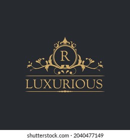 Luxury Logo template in vector for Restaurant, Royalty, Boutique, Cafe, Hotel, Heraldic, Jewelry, Fashion and other vector illustrations