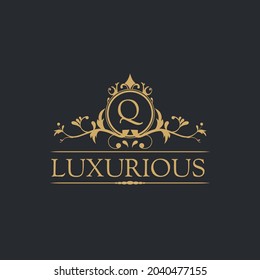 Luxury Logo template in vector for Restaurant, Royalty, Boutique, Cafe, Hotel, Heraldic, Jewelry, Fashion and other vector illustrations