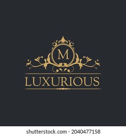 Luxury Logo template in vector for Restaurant, Royalty, Boutique, Cafe, Hotel, Heraldic, Jewelry, Fashion and other vector illustrations