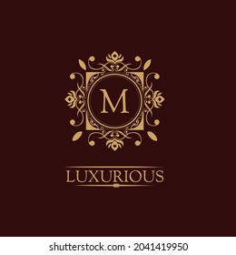 Luxury Logo Template in vector for Restaurant, Royalty, Boutique, Cafe, Hotel, Heraldry, Jewelry, Fashion and other vector illustrations