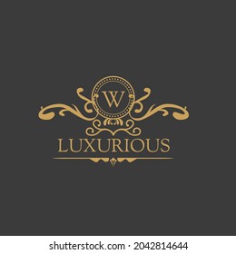 Luxury Logo Template in vector for Restaurant, Royalty, Boutique, Cafe, Hotel, Heraldry, Jewelry, Fashion and other vector illustrations