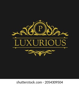 Luxury Logo template in vector for Restaurant, Royalty, Boutique, Cafe, Hotel, Heraldic, Jewelry, Fashion and other vector illustrations