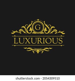 Luxury-Logo-Vorlage in Vektorgrafik für Restaurant, Royalty, Boutique, Cafe, Hotel, Heraldic, Juwelry, Mode und andere Vektorgrafiken
