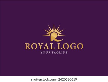 Plantilla de logotipo de lujo en vectores para restaurante, realeza, Boutique, Cafe, Hotel, Heraldic, Joyería, Moda y otras ilustraciones vectoriales