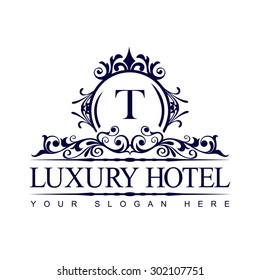 Luxury Logo template in vector for Restaurant, Royalty, Boutique, Cafe, Hotel, Heraldic, Jewelry, Fashion and other vector illustration