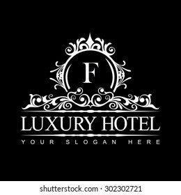 Luxury Logo template in vector for Restaurant, Royalty, Boutique, Cafe, Hotel, Heraldic, Jewelry, Fashion and other vector illustration