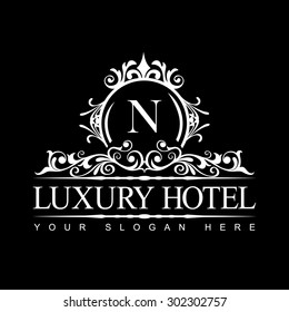 Luxury Logo template in vector for Restaurant, Royalty, Boutique, Cafe, Hotel, Heraldic, Jewelry, Fashion and other vector illustration