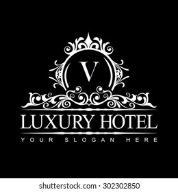 Luxury Logo template in vector for Restaurant, Royalty, Boutique, Cafe, Hotel, Heraldic, Jewelry, Fashion and other vector illustration