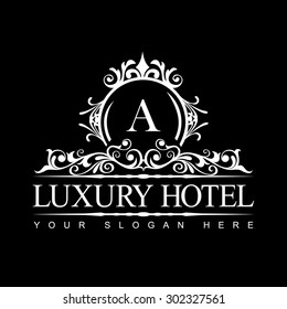 Luxury Logo template in vector for Restaurant, Royalty, Boutique, Cafe, Hotel, Heraldic, Jewelry, Fashion and other vector illustration