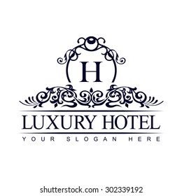 Luxury Logo template in vector for Restaurant, Royalty, Boutique, Cafe, Hotel, Heraldic, Jewelry, Fashion and other vector illustration.