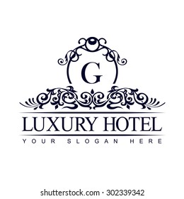 Luxury Logo template in vector for Restaurant, Royalty, Boutique, Cafe, Hotel, Heraldic, Jewelry, Fashion and other vector illustration.