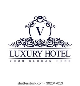 Luxury Logo template in vector for Restaurant, Royalty, Boutique, Cafe, Hotel, Heraldic, Jewelry, Fashion and other vector illustration