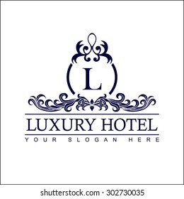 Luxury Logo template in vector for Restaurant, Royalty, Boutique, Cafe, Hotel, Heraldic, Jewelry, Fashion and other vector illustration