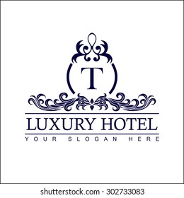 Luxury Logo template in vector for Restaurant, Royalty, Boutique, Cafe, Hotel, Heraldic, Jewelry, Fashion and other vector illustration