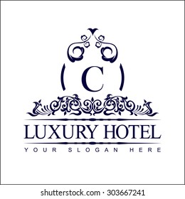 Luxury Logo template in vector for Restaurant, Royalty, Boutique, Cafe, Hotel, Heraldic, Jewelry, Fashion and other vector illustration