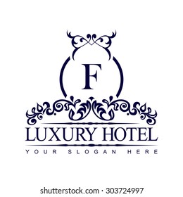 Luxury Logo template in vector for Restaurant, Royalty, Boutique, Cafe, Hotel, Heraldic, Jewelry, Fashion and other vector illustration
