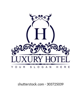 Luxury Logo template in vector for Restaurant, Royalty, Boutique, Cafe, Hotel, Heraldic, Jewelry, Fashion and other vector illustration